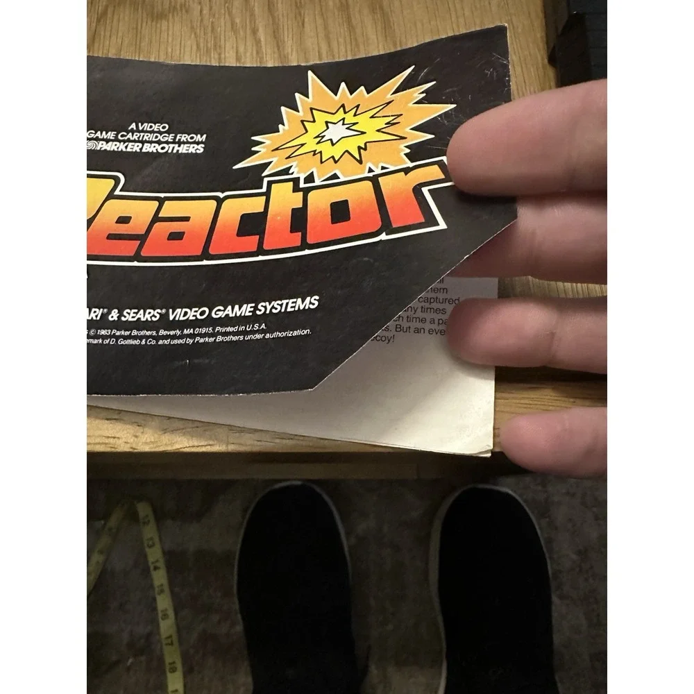 Reactor Atari 2600 1983 Parker Brothers Action Retro Video Game with Manual